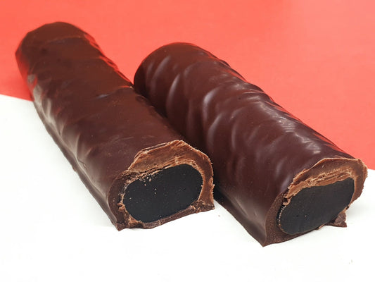 Dark Chocolate Licorice Log