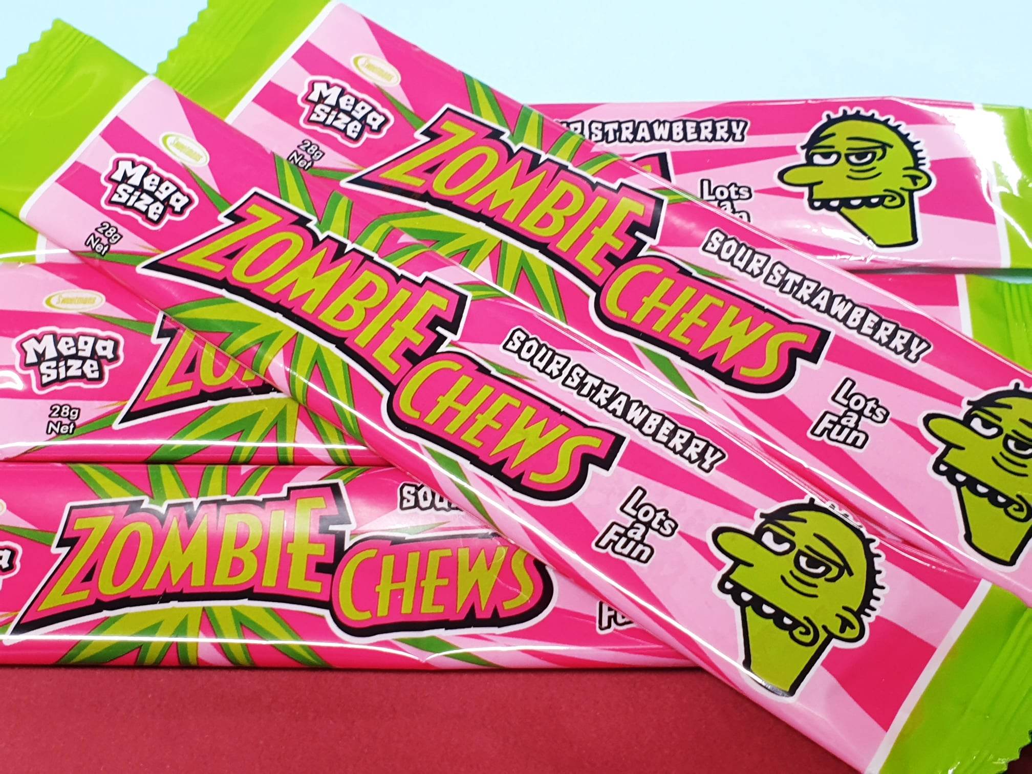 Peely Sweets Zombie Chew Sour Strawberry – Hahndorf Sweets